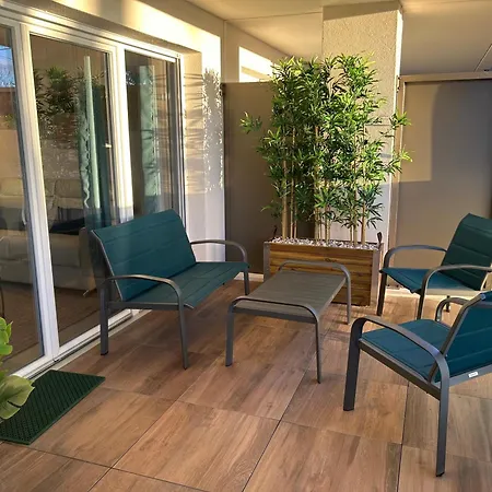 Blue -4 Etoiles-loggia-2 Parking Apartment Balaruc-les-Bains