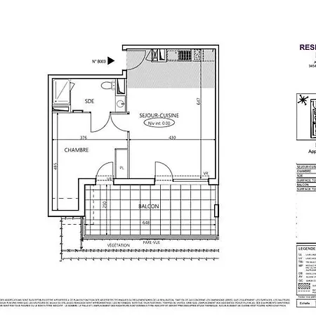 Appartamento Blue -4 étoiles-loggia-2 Parking Balaruc-les-Bains